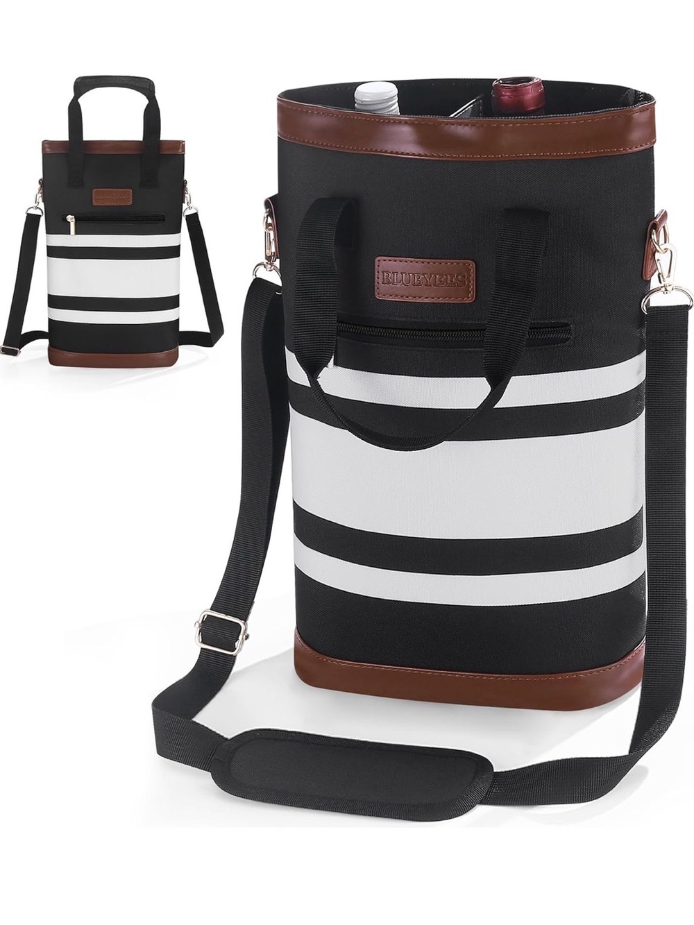 BLUBYEES Insulated Wine Travel Bag